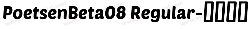 PoetsenBeta08 Regular字体转换